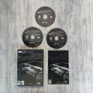Need for Speed Most Wanted Black Edition PC CD 2005 Missing Disc 1 &amp; Bonus D
